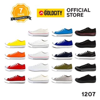 GOLDCITY รองเท้าผ้าใบ แฟชั่น แบบผูกเชือก UNISEX ใส่สบาย น้ำห…