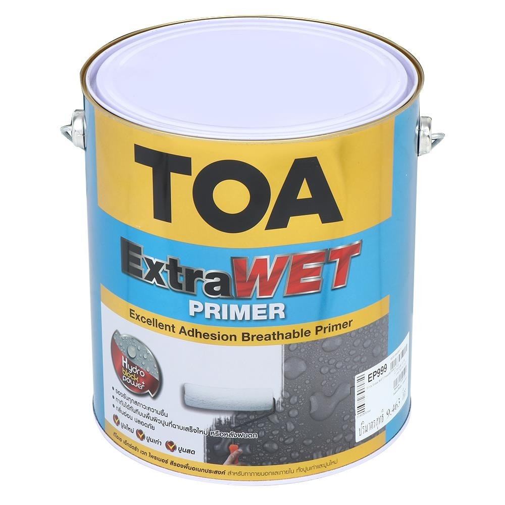 TOA สีรองพื้นทนชื้นสูงปูนเก่า/ใหม่ Extra Wet Primer EP999 White (2.5กล)