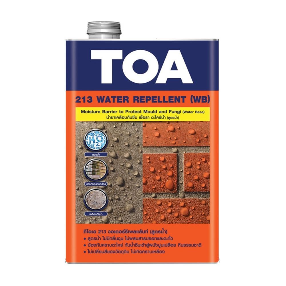 TOA น้ำยาเคลือบกันซึม water repellent สูตรน้ำ #213 (1/4กล.)