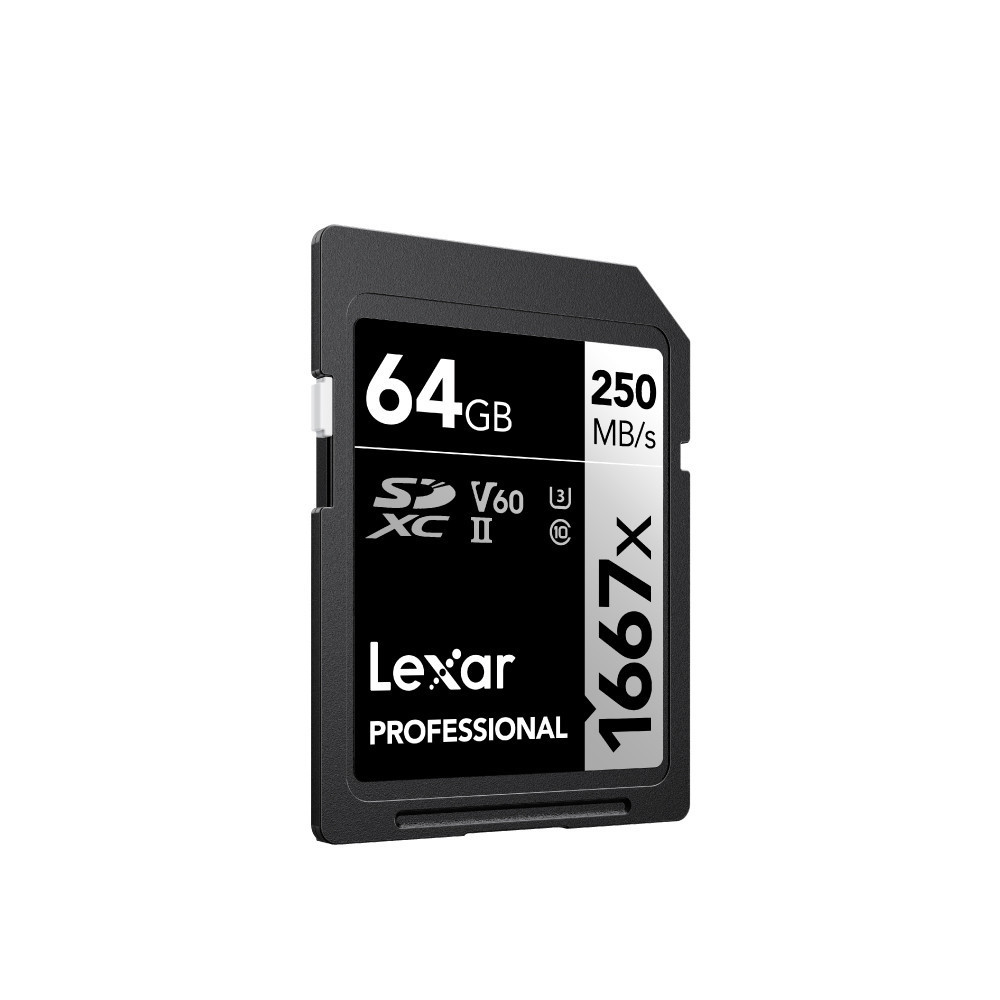 การ์ดหน่วยความจำ เอสดีการ์ด LEXAR SD1667X 64GB UHS-II U3 V60 SD CARD FULL-HD 3D 4K RW250/120MB/S (LSD64GCB1667)_3