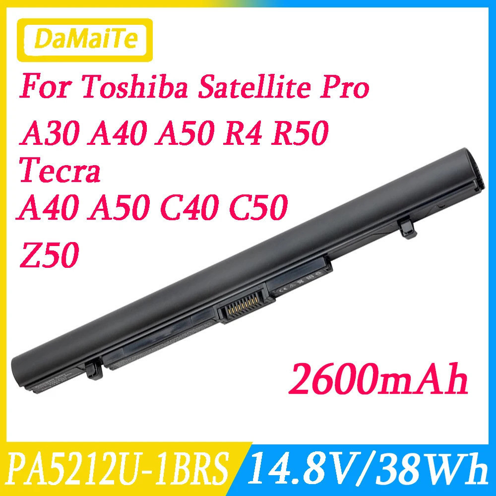 แบตเตอรี่ PABAS283 PA5212U-1BRS สำหรับกับ Toshiba Satellite A30 A40 A50 A40 C40 C50 Z50 C50-B Toshiba Satellite Pro R40