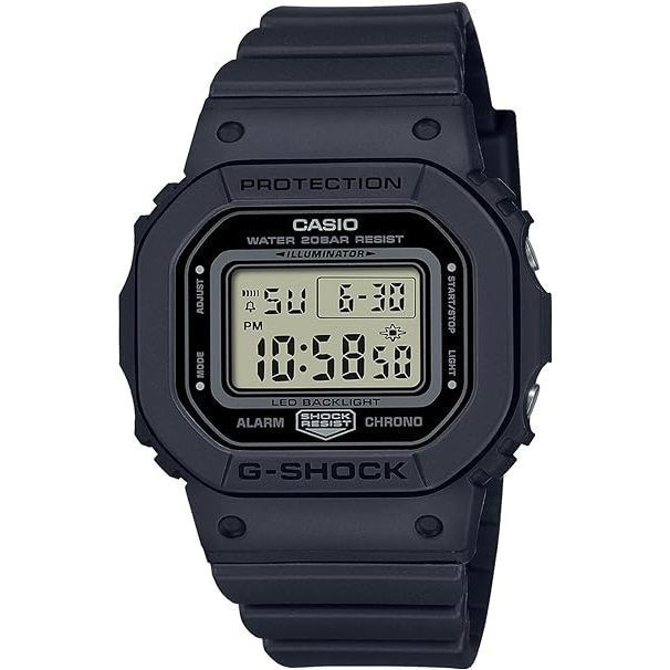 JDM WATCH ★ CASIO Gshock GMD-S5600BA-1JF GMD-S5600BA-1 ตัวเรือน/กรอบเรซิน สายเรซิน กระจกอินอนินทรีย์