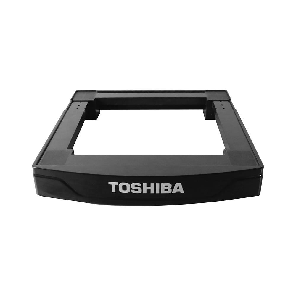 [ไม่จำหน่ายสินค้าของแถม] ขาตั้งเครื่องซักผ้าฝาหน้า สีดำ แบรนด์ TOSHIBA