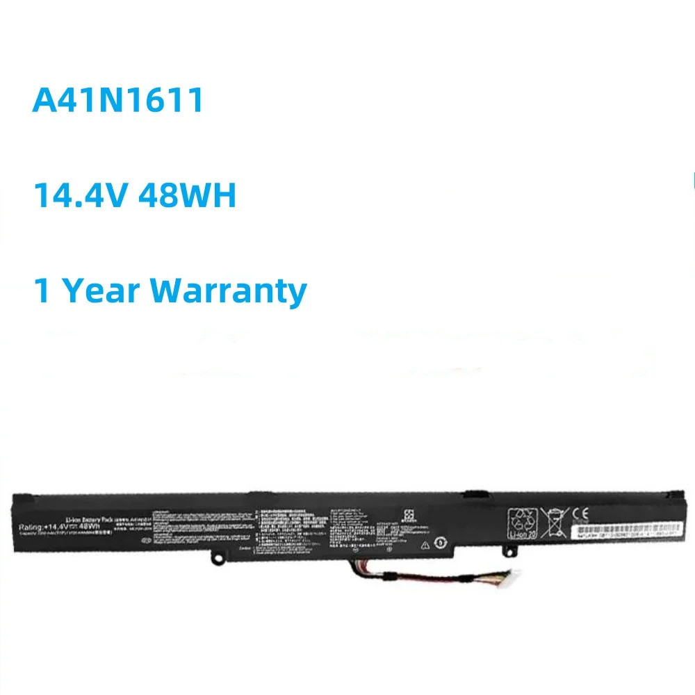 Laptop battery for ASUS, ROG, gl552, GL553VD, GL553VE, GL553VW, series A41LK5H, A41LP4Q, V, 48 oh, A