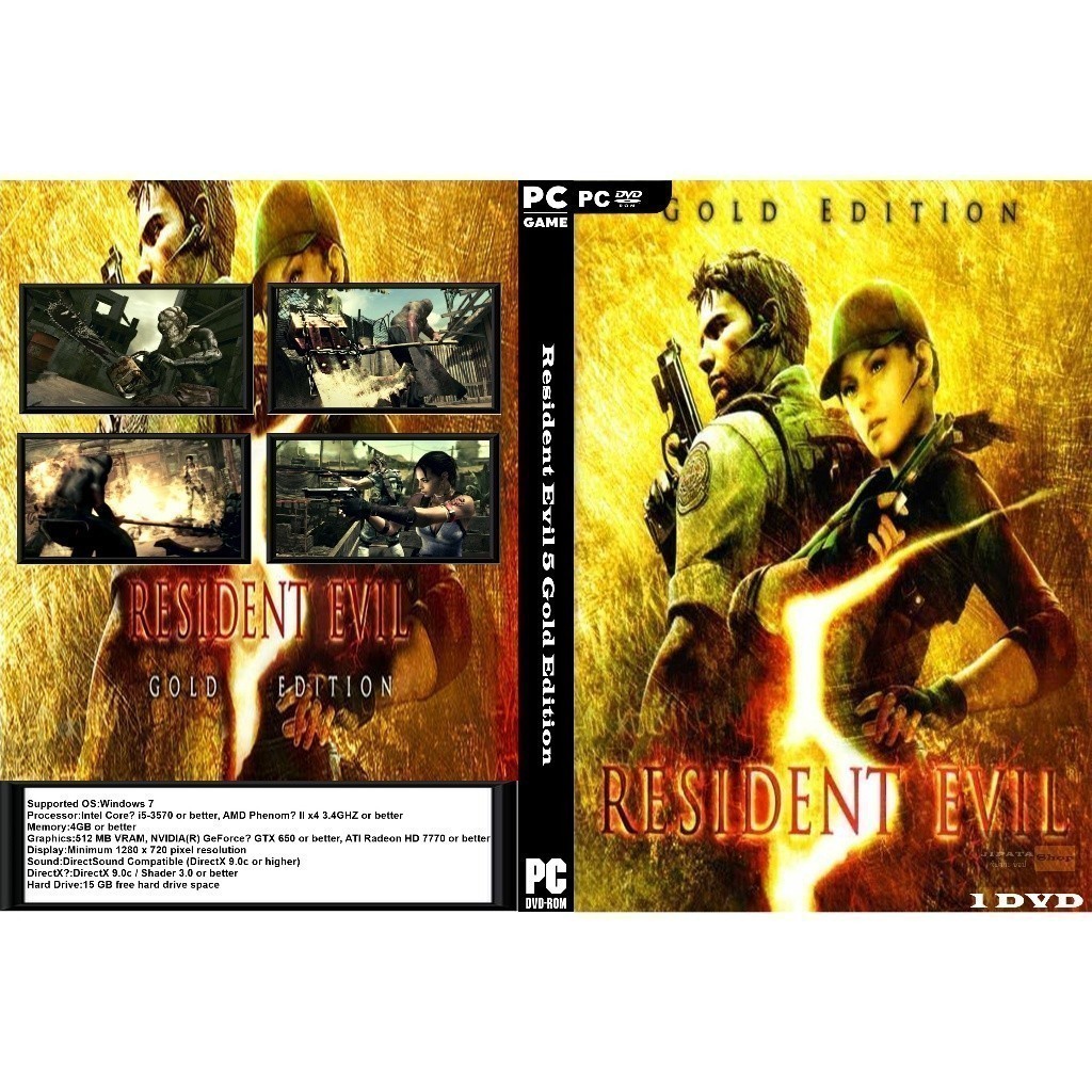 แผ่น Game PC Resident Evil 5 Gold Edition (1DVD)