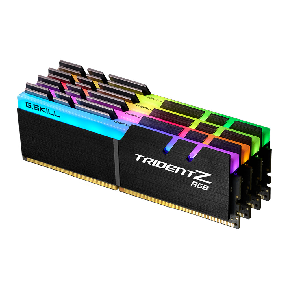 64GB (16GBx4) DDR4 3200MHz RAM (หน่วยความจำ) G.SKILL TRIDENT Z RGB (F4-3200C16Q-64GTZR) …