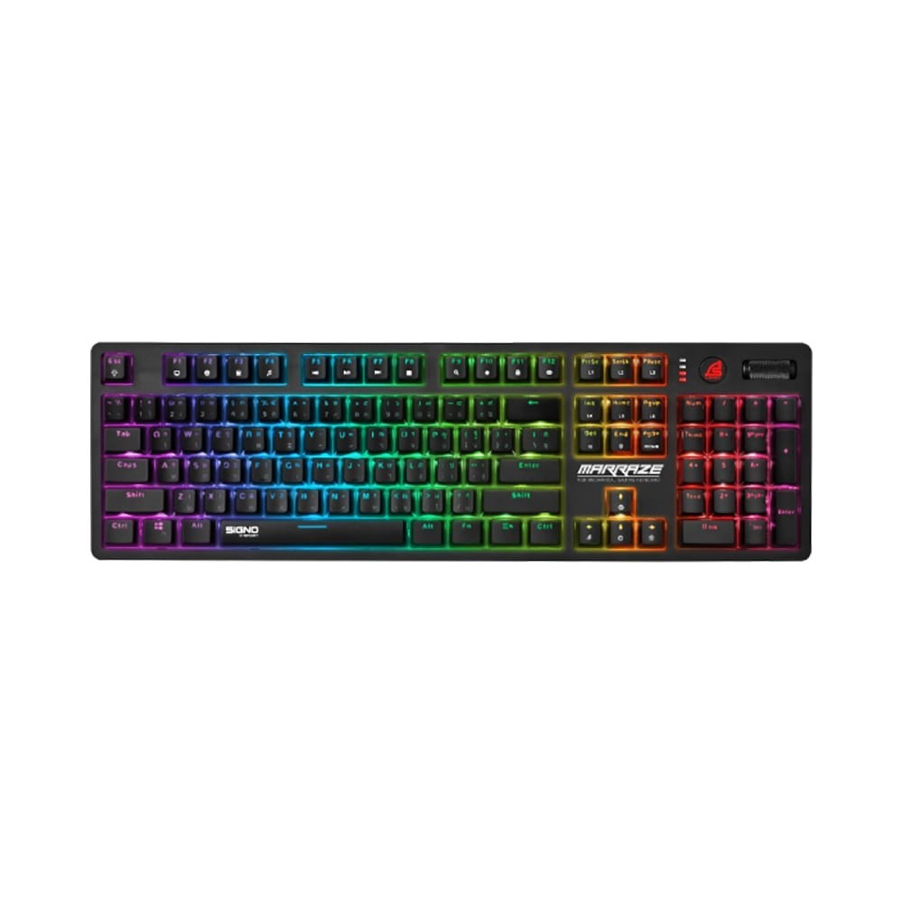 KEYBOARD (คีย์บอร์ด) SIGNO KB-791 MARRAZE (BLUE OPTICAL SWITCH - RGB LED - EN/TH)