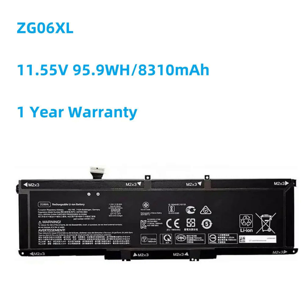 Battery for electronic book horses, zg6xl, G1 series, ZBook studio, X360, G5 series,