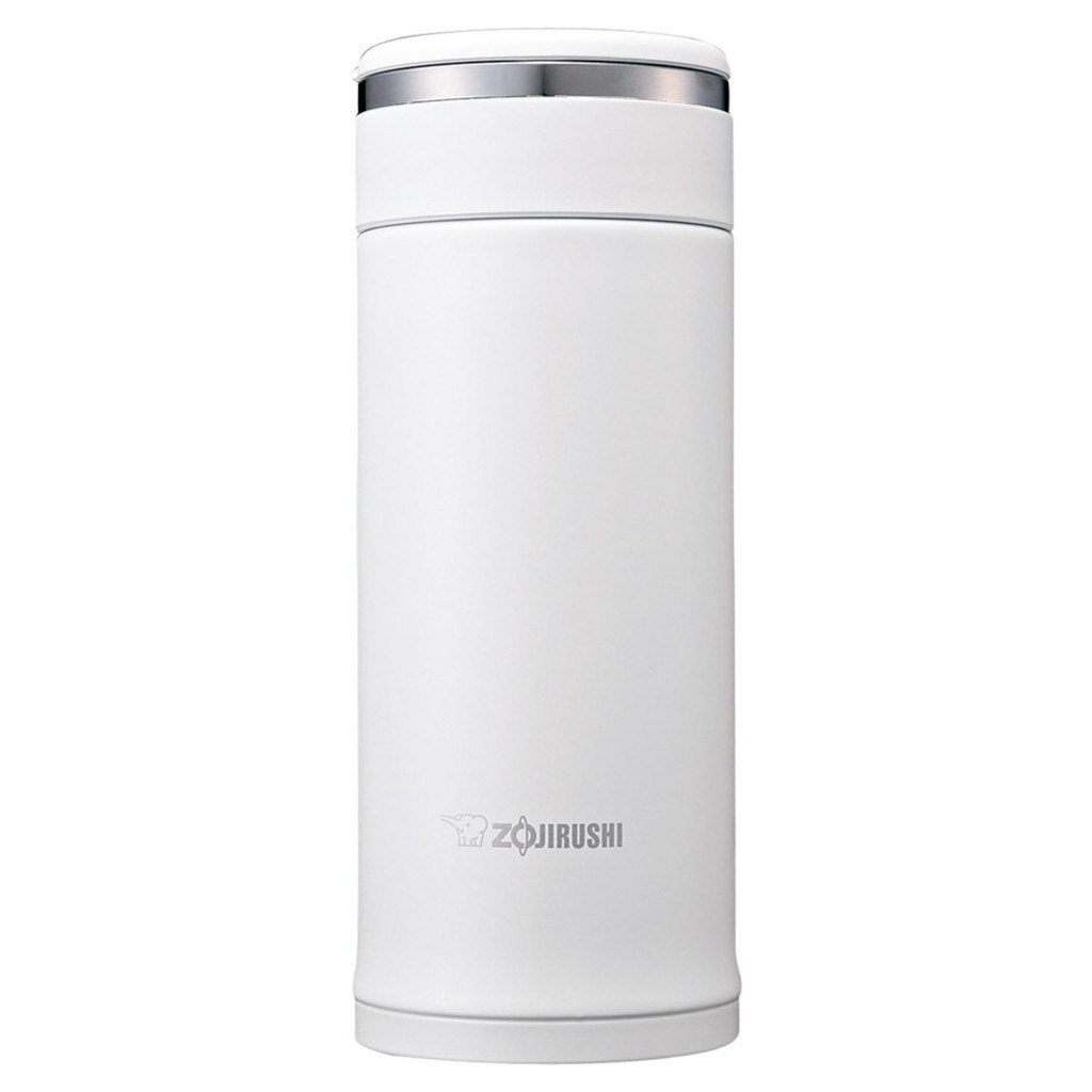 ZOJIRUSHI ขวดน้ำแก้วสแตนเลสขวดดื่มโดยตรงน้ำหนักเบาฉนวนกันความร้อน WARM 360ml สีขาว SM-JF36-WA [Direc