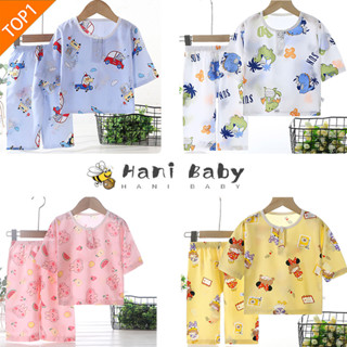 ชุดนอนเด็ก เนื้อบางเบา ผ้านุ่มลื่นใส่สบาย ลายการ์ตูนน่ารัก ช…