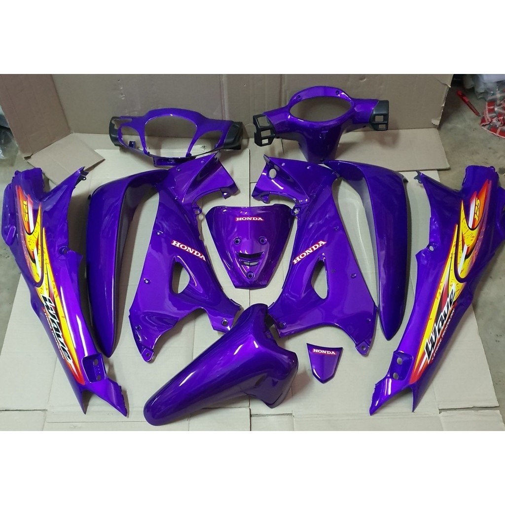 ชุดสี wave125s เวฟ125s สีม่วง พร้อมติดลาย