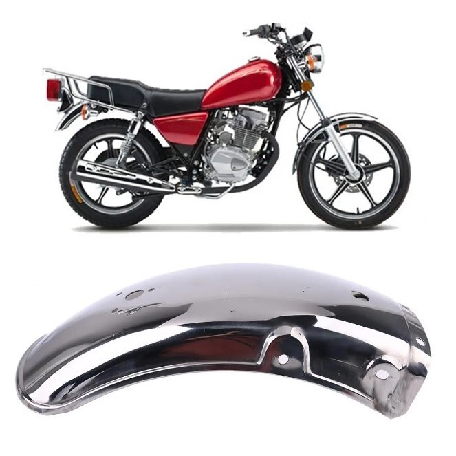 Stainless Steel Motorcycle Rear Fender Flares Mud Flaps Mudguard Splash Guard for Suzuki GN125/GN250
