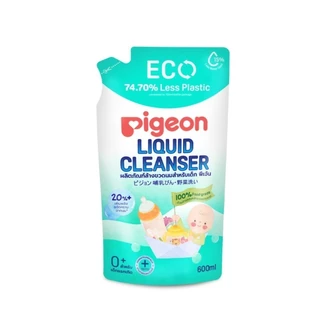 Pigeon พีเจ้น น้ำยาล้างขวดนม รุ่นปั๊ม 700มล.+รีฟิล 600 มล.