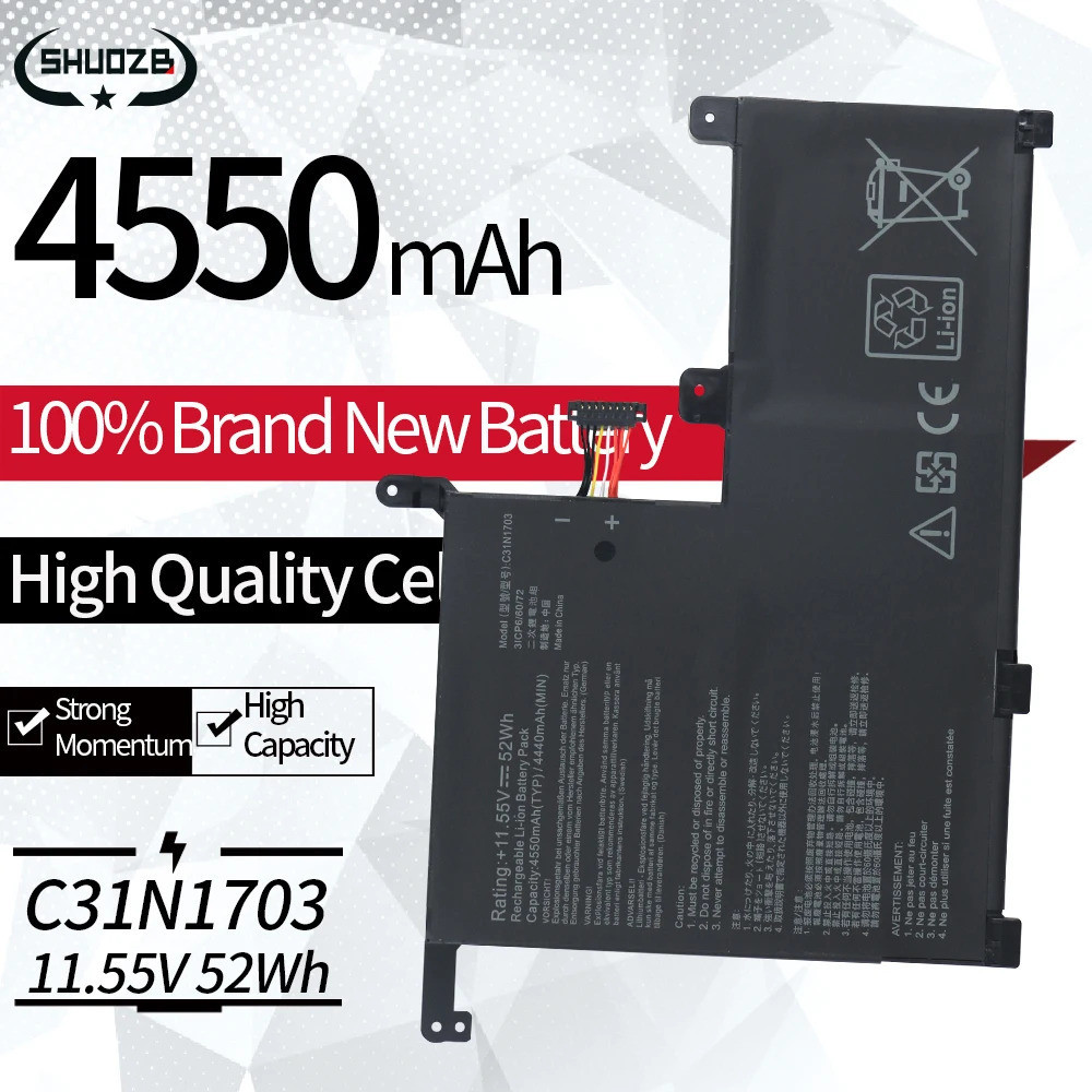 C31N1703 Battery For Asus Zenbook Flip Q525U Q505UA Q525UA UX561UA UX561UN UX561UA-BO008T BO056T BO0