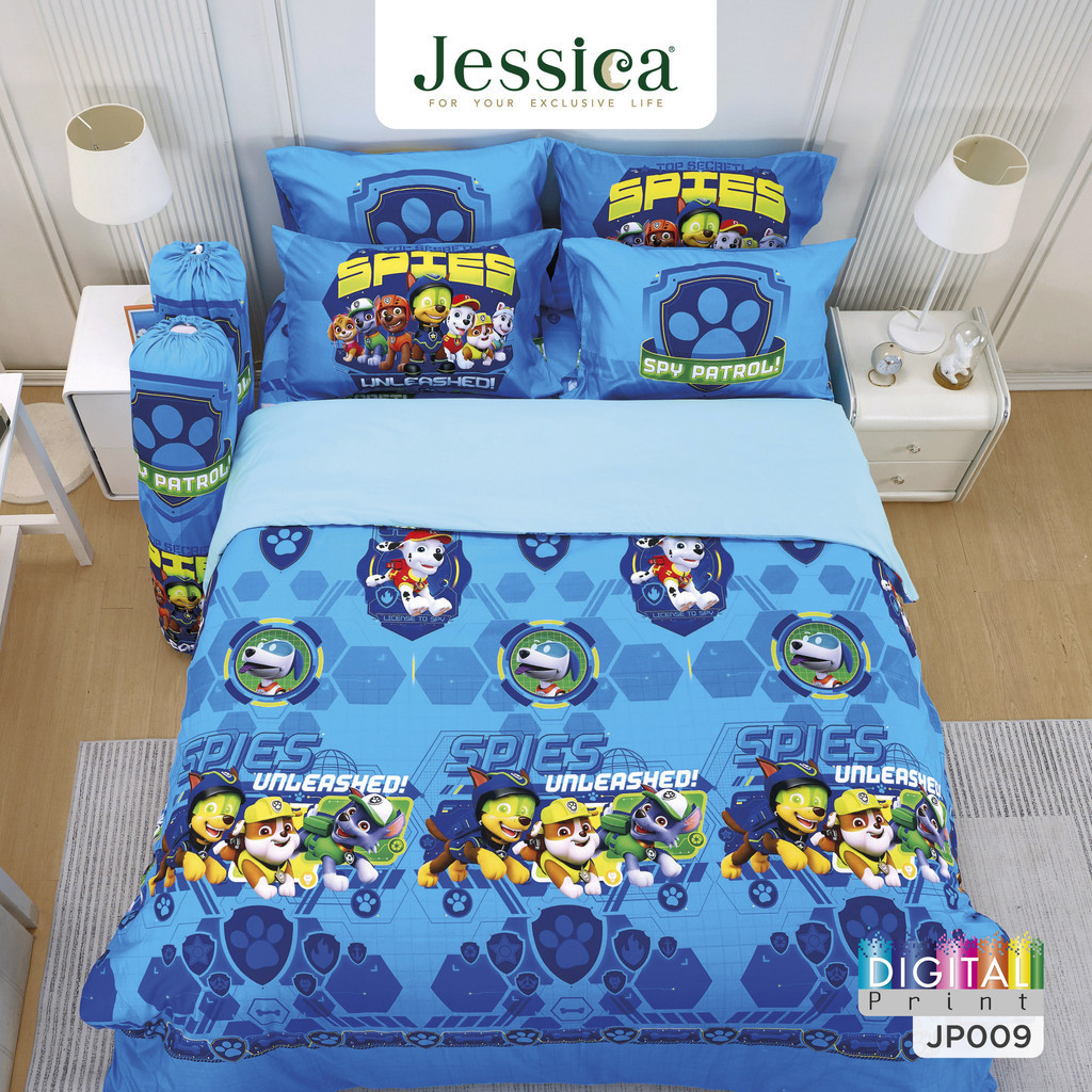 [New] Jessica PAW Patrol JP009 ลิขสิทธิ์แท้ เจสสิก้าพิมพ์ลายดิจิตอล ชุดเครื่องนอน ผ้าปูที่นอน ผ้าห่มนวม