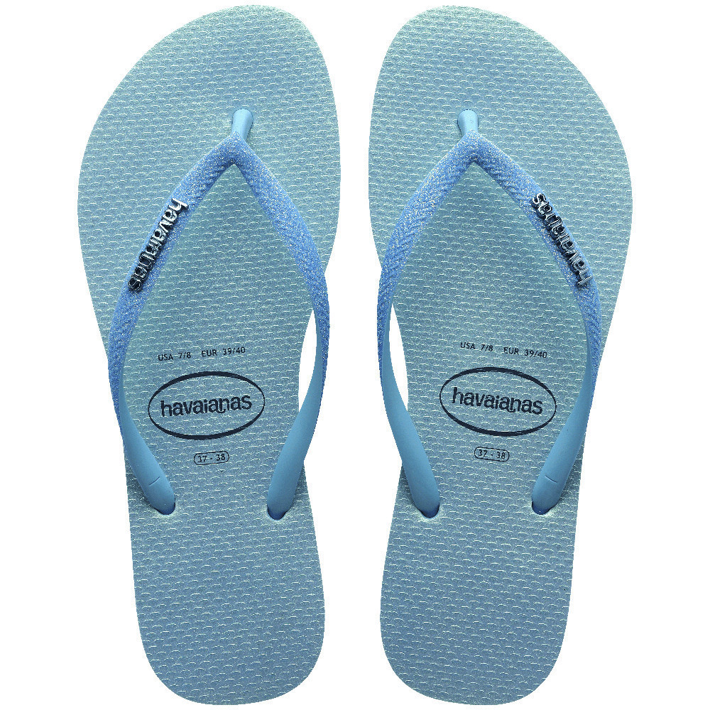 HAVAIANAS รองเท้าแตะผู้หญิง Slim Glitter Iridescent BLUE 41489221056F_H3BLXX