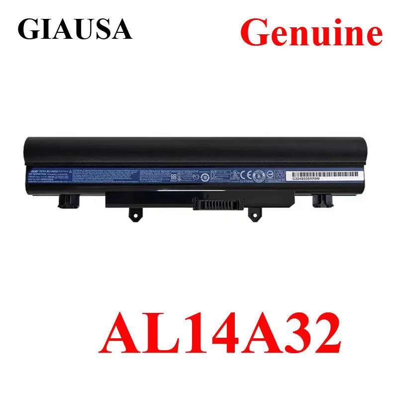 ของแท้ AL14A32แบตเตอรี่แล็ปท็อปสำหรับ Acer E14 E15 E5-411 E5-421 E1-571G E5-511 E5-551 E5-572 E1-571