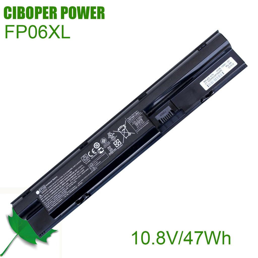 CP ของแท้แบตเตอรี่ FP06 10.8V/47Wh สำหรับ ProBook 440 445 450 470 455 G0 G1 Series 707617-421 708457