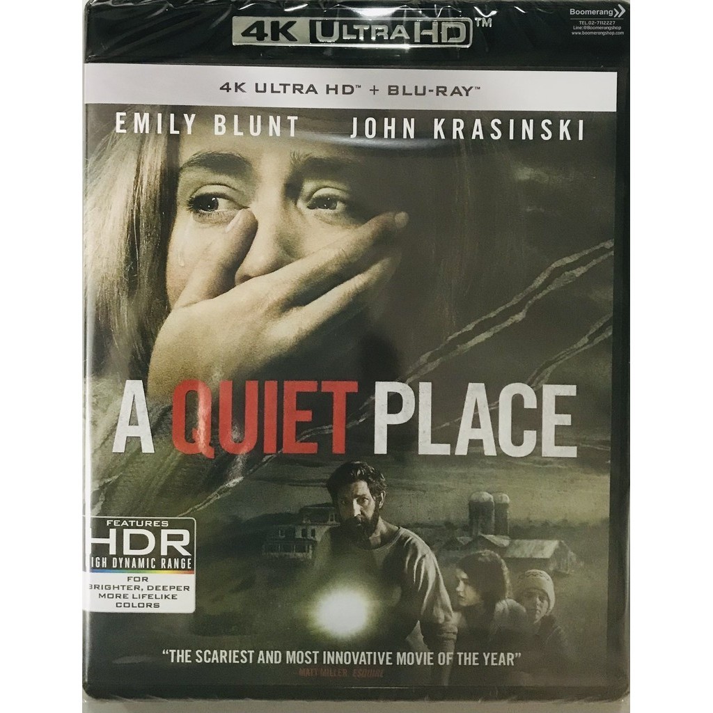 Quiet Place, A  ดินแดนไร้เสียง (4K+Blu-ray)