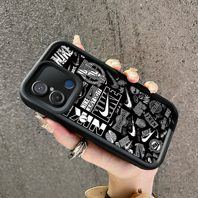 เคสสำหรับ Xiaomi Redmi 12C Redmi 11A POCO C55 เคสกระแสแฟชั่นกันกระแทก  Silikon เคสป้องกันกล้องคลุมทั้งหมด