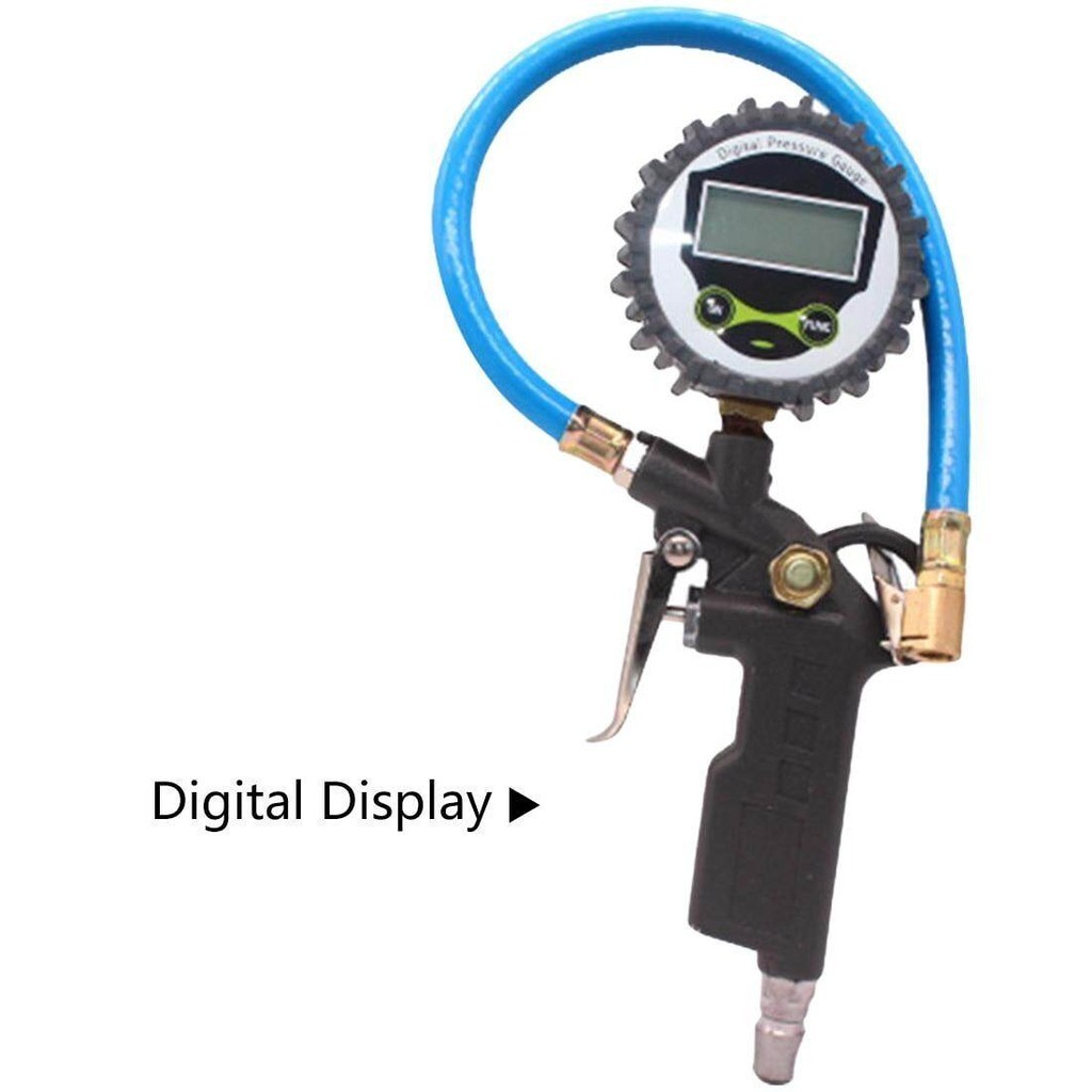 ที่เติมลมยางรถ ระดับความดัน เครื่องเติมลมยาง 0-220 PSI 0-16Bar Tire Pressure Monitor