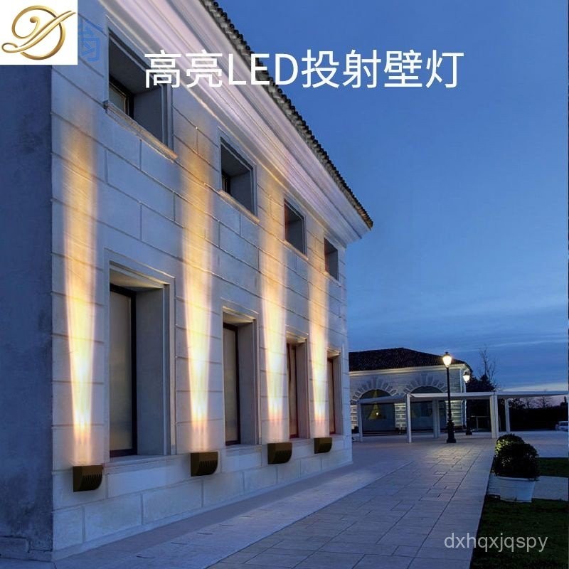 J0Gledโคมไฟติดผนังกลางแจ้งเสาลานโคมไฟติดผนังตกแต่งกันน้ำกลางแจ้ง X0A1