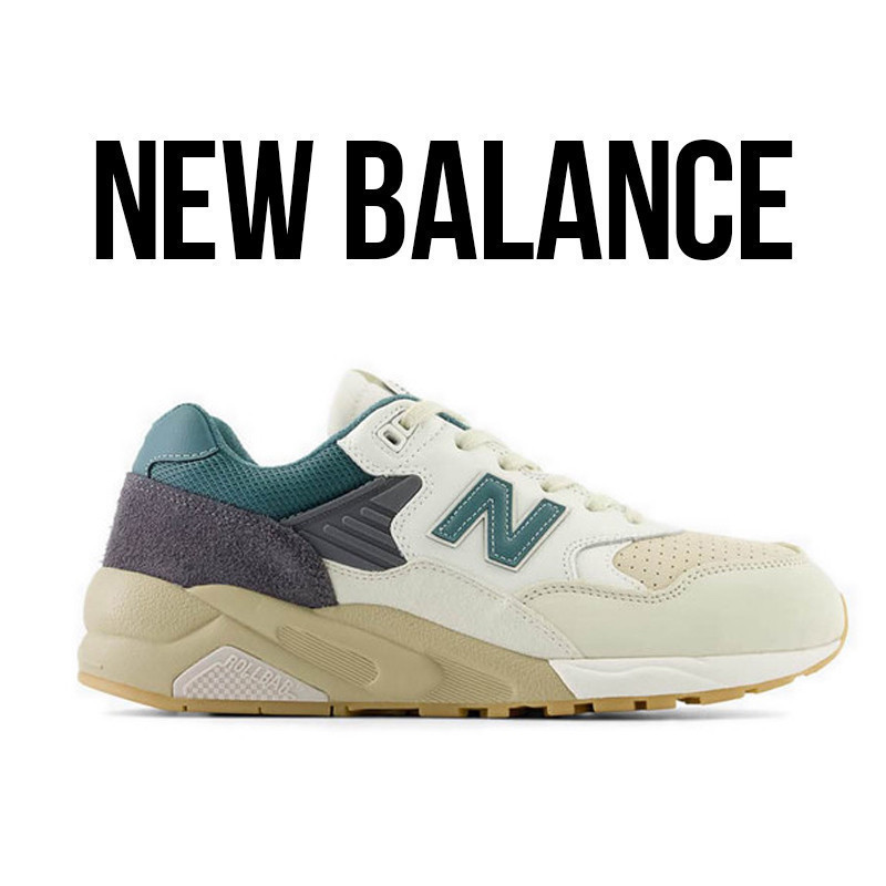 New Balance 580 Men's Sneakers Shoes - Ivory/Green