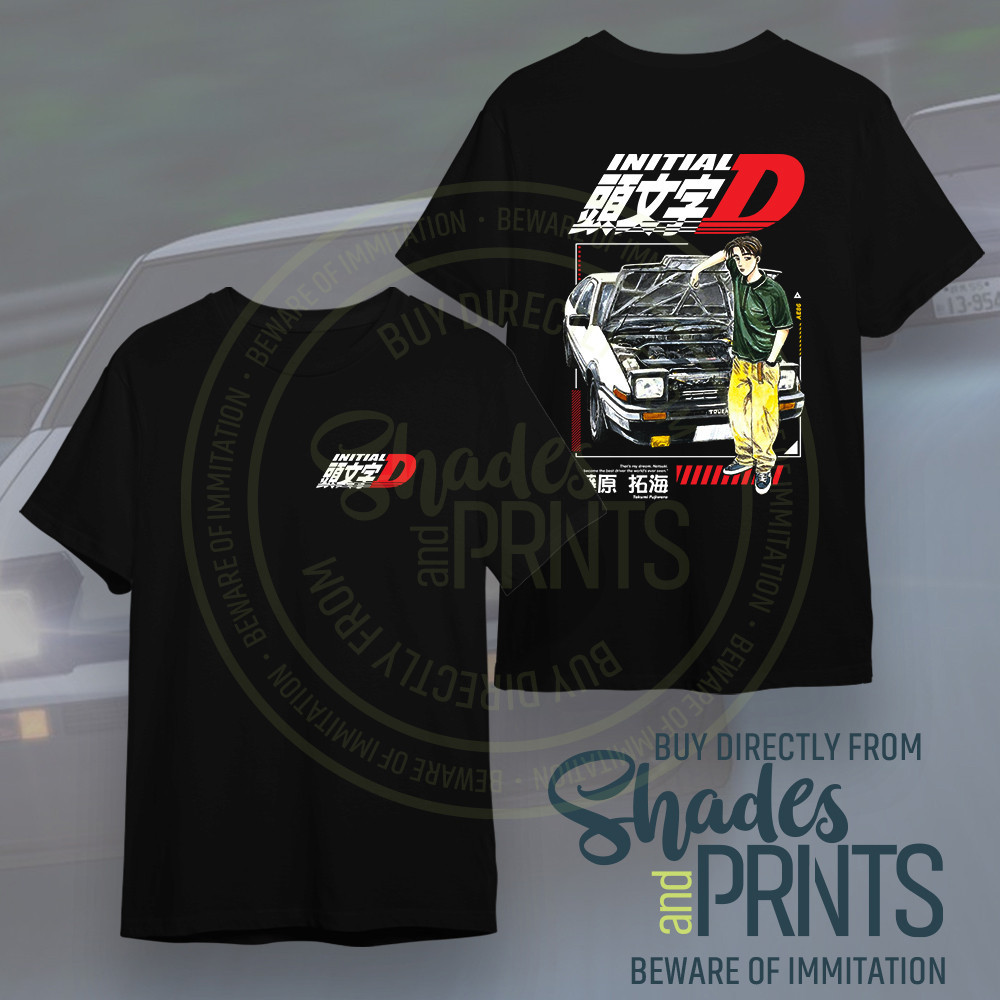 【COD】Initial D retro Car Shirt Manga Comics anime Japan Customized Premium Tofu AE86