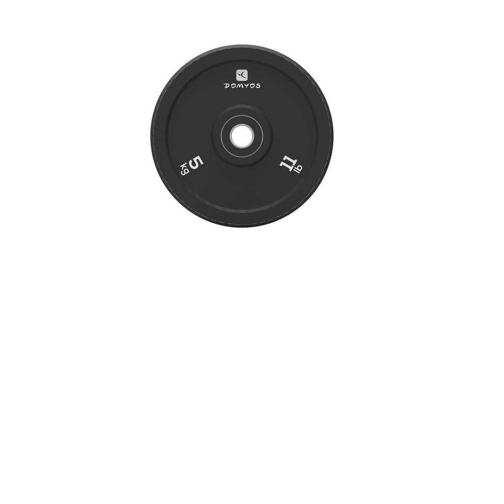 DOMYOS | แผ่นยกน้ำหนักขนาดเส้นผ่านศูนย์กลางด้านใน 50 มิลลิเมตร (5 กิโลกรัม) | Weightlifting 5 kg 50 