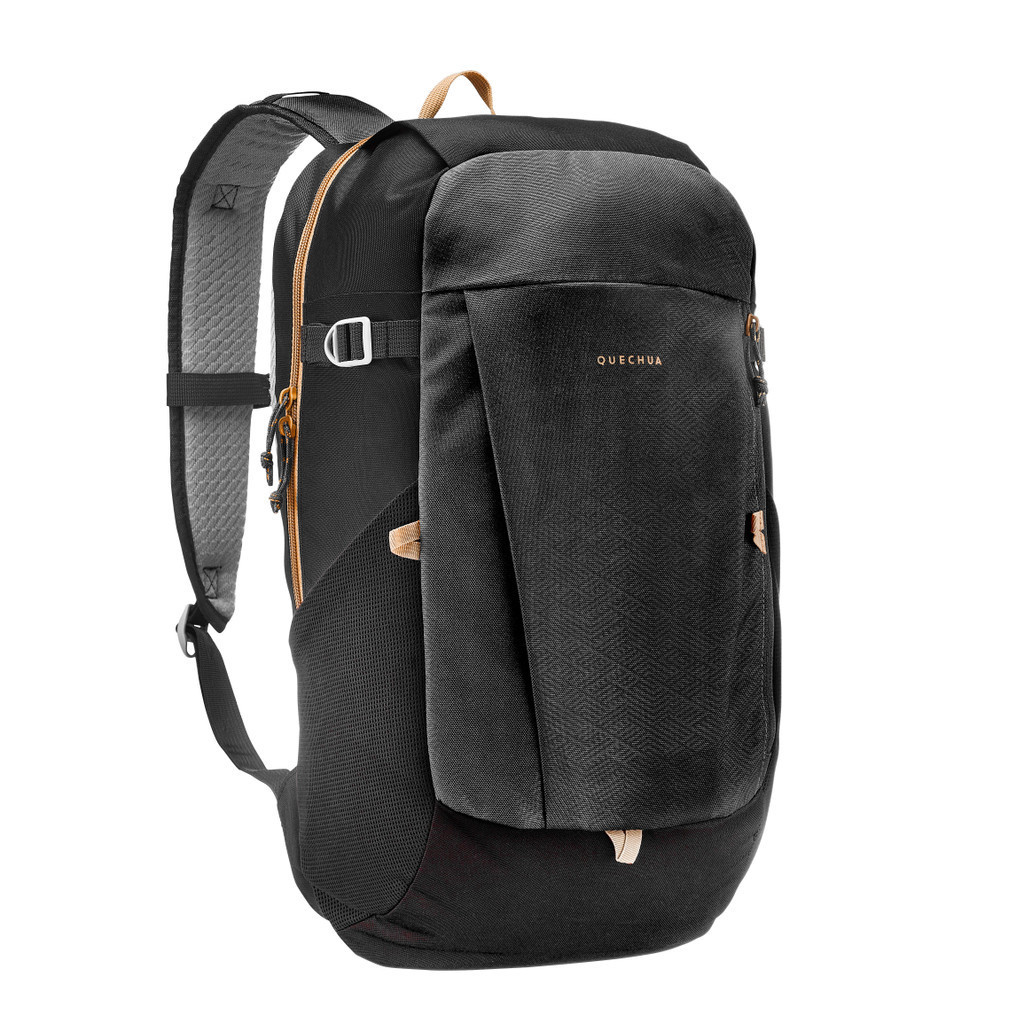 QUECHUA - กระเป๋าเดินป่ารุ่น NH Arpenaz 100 ขนาด 20 ลิตร สีดำ - Hiking Backpack 20 L - NH Arpenaz 100