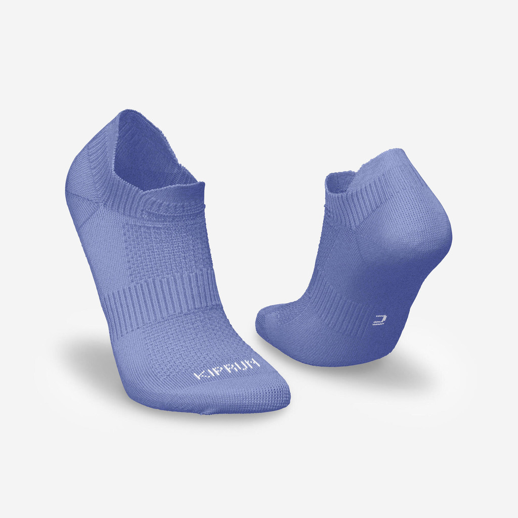 KIPRUN - ถุงเท้าซ่อนรุ่น RUN500 (สีม่วง MAUVE) - RUN500 X2 INVISIBLE RUNNING SOCKS - MAUVE