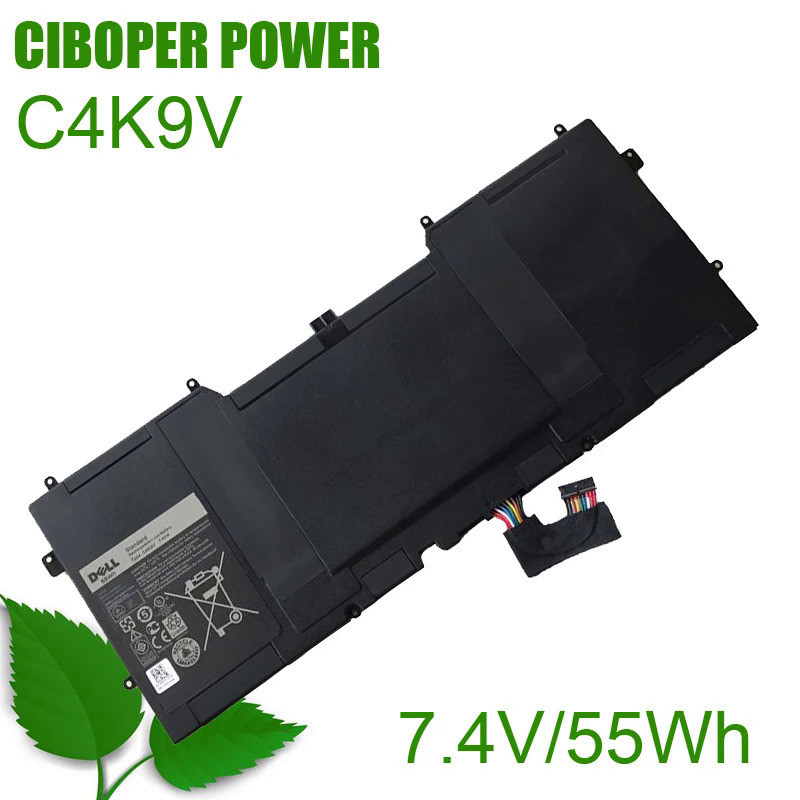 CP ของแท้แบตเตอรี่แล็ปท็อป C4K9V 7.4V/55Wh/47Wh สำหรับ XPS 13 9333 L322X 13-L321X L221x PKH18 3H76R 