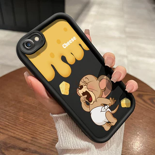 เคสสำหรับ iPhone 6 Plus 6s Plus 7 Plus 8 Plus SE 2020 เคสครอบปกป้องซิลิโคนป้องกันรอยขีดข่วนลาย