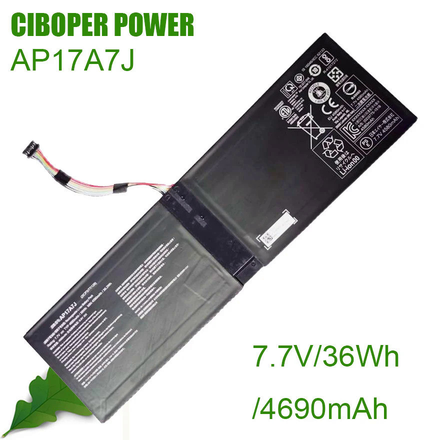 CP แบตเตอรี่แท้ AP17A7J 7.7V 36WH 4690MAh สำหรับ Swift 7 SF714-51T(M4B3 M2BC M9NF M3JU M4PV M9H0 M33