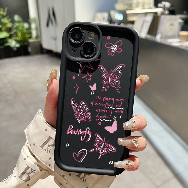 เคสสำหรับ VIVO Y91C Y90 Y1s เคสครอบป้องกันลูกผีเสื้อสวย - รูปที่ 4