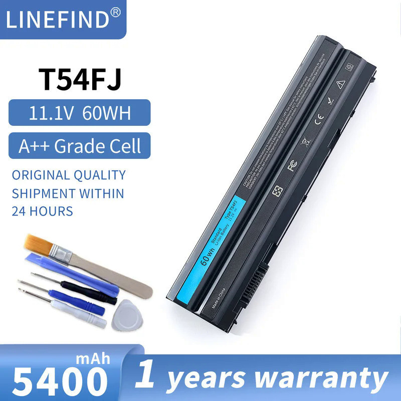 60WH E6520 M5Y0X 8858X E6420 N4720แบตเตอรี่แล็ปท็อปสำหรับ Dell Latitude T54FJ E6530 Inspiron 4420 54