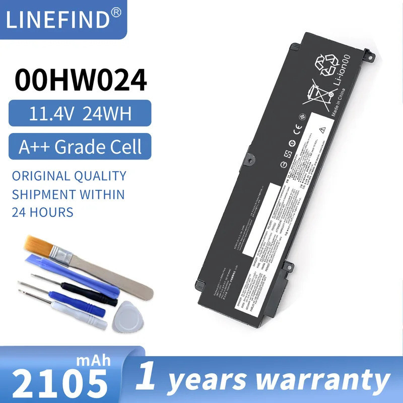 แบตเตอรี่แล็ปท็อปสำหรับ Lenovo T470S 00HW024 00HW025 00HW022 01AV407 00HW023 SB10J79004 SB10F46463 S