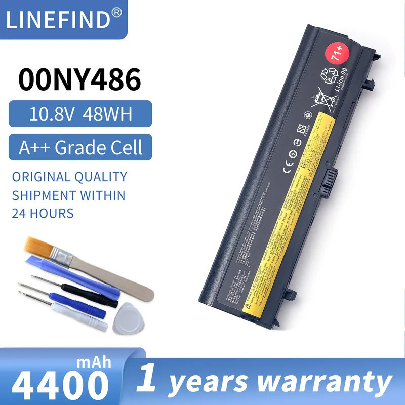 00NY488 48Wh แบตเตอรี่แล็ปท็อปสำหรับ Lenovo Thinkpad L560 L570 Series SB10H45073 00NY486 10.8V 71