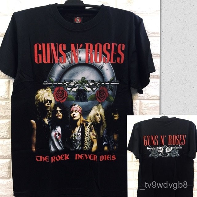 【High quality】Guns N Roses Rock Band Tshirt For Men T-shirt Short Sleeve Unisex Tops guns and roses 