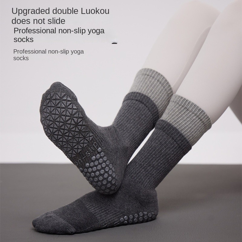 Wmuncc 2026 ถุงเท้าโยคะ พิลาทิส ข้อยาว กันลื่น แบบมืออาชีพ สําหรับผู้หญิง