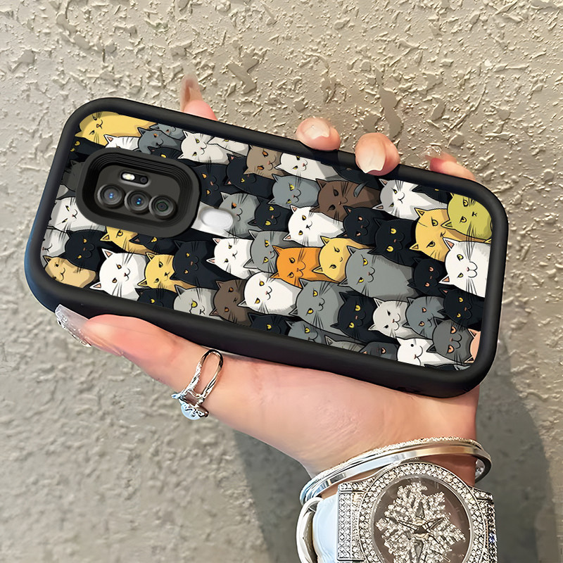 เคสสำหรับ OPPO A5 2020 OPPO A9 2020 เคสลูกแมวน่ารักป้องกันการครอบ