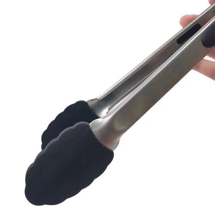 Grocery Store ที่คีบอาหาร สเตนเลส หัวซิลิโคน ทนความร้อน มี 2ขนาด 9/12 นิ้ว ใช้งานง่าย - รูปที่ 3