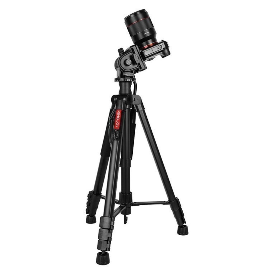 Kingjoy VT-890H6 Multi-functionak Lateral Tripod ขาตั้งกล้องแบบ3ขา สำหรับถ่าย Video พร้อมด้ามจับถือ