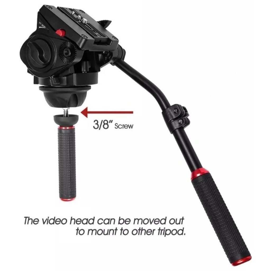 Kingjoy VT2100L Tripod ขาตั้ง ขาตั้งกล้อง ขาตั้งขนาดใหญ่ ถ่ายVideo  รับน้ำหนักได้ 15 กิโลกรัม