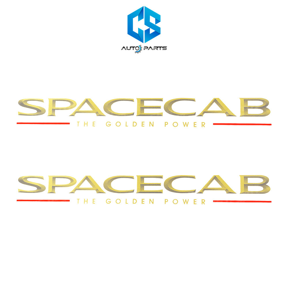 สติ๊กเกอร์ SPACECAB THE GOLDEN POWER - ISUZU DRAGON EYE ปี99 (ติดกระจกแคป)