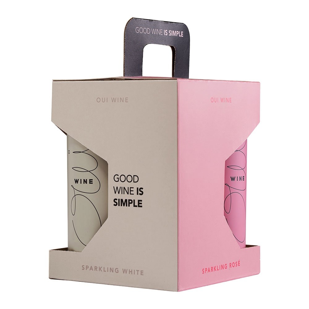 พร้อมส่ง Oui.wine 250 ml Sparkling Rosé 2 can And Sparkling White 2 can สปาร์กลิงไวน์ 250 ml ผสมรสชาติละ 2 กระป๋อง