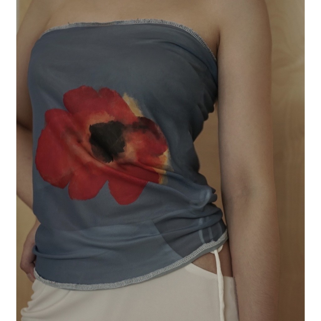 Weekend begins - Estate printed top