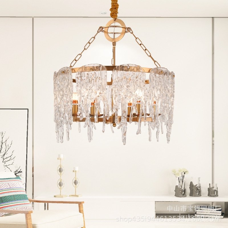 นักออกแบบมิลานใหม่แก้วฝรั่งเศสคลับส่วนตัววิลล่าโรงแรมโคมไฟระย้าสไตล์พระสไตล์ยุโรปส่วนบุคคล J0NA