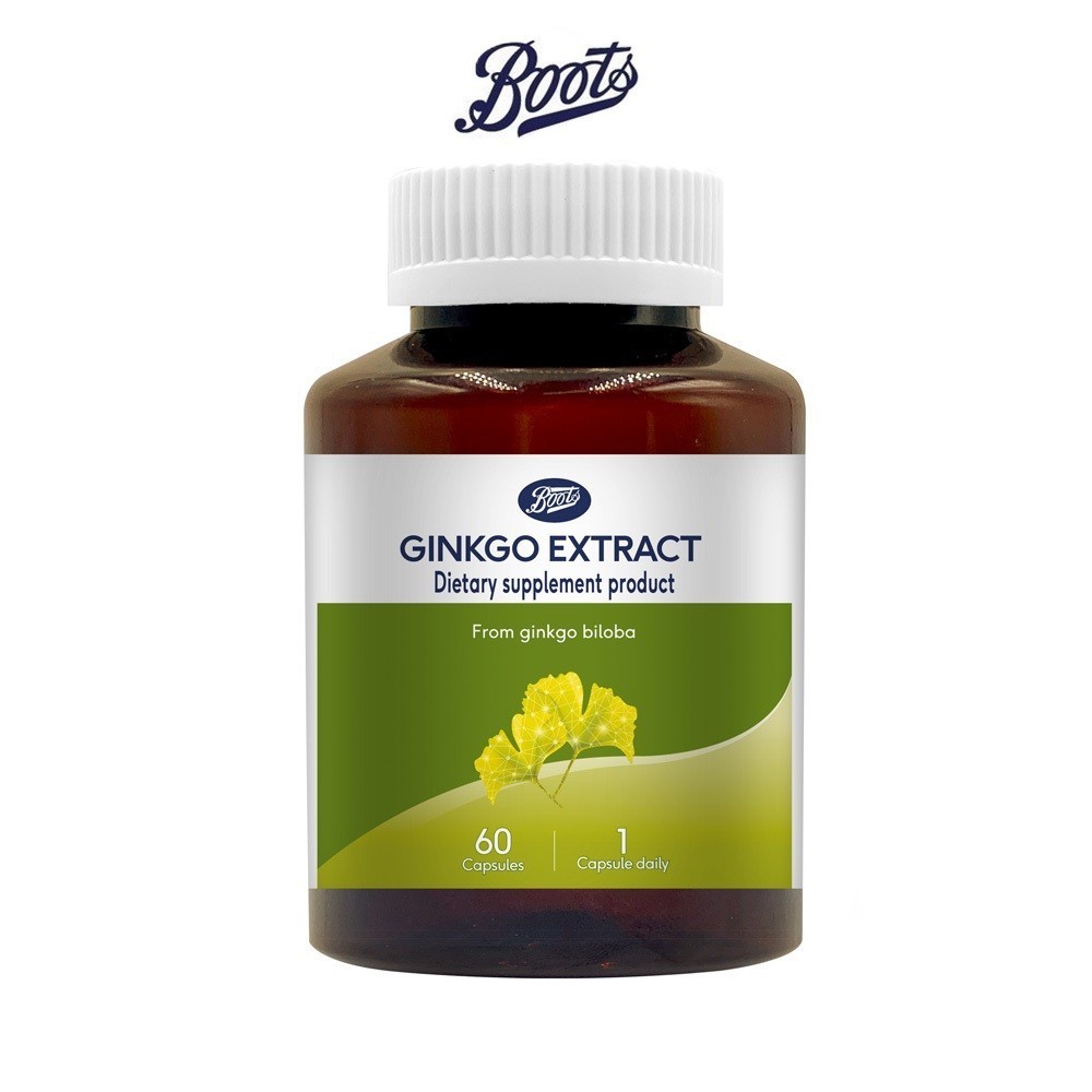 BOOTS VITAMINS บู๊ทส์ กิงโกะ เอ็กซ์แทรค 60 เม็ด