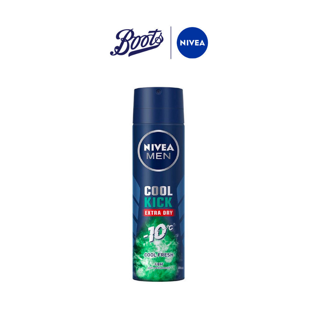 Nivea นีเวีย เมน คูลคิก เอ็กซ์ตร้าดราย คูลเฟรช สเปรย์ 150 มล.